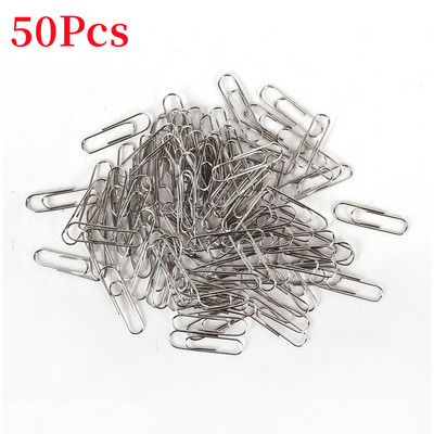 Ασημένιοι συνδετήρες Ανθεκτικός στη σκουριά συνδετήρας για το γραφείο οργάνωσης εγγράφων σχολικής μονάδας Κλιπ μαθητικός σταθερός μίνι σελιδοδείκτης