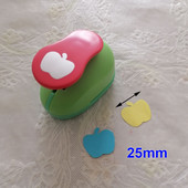 1 kom 1" 25 mm bušilica za rupe u obliku jabuke Rezač zanatskog papira Scrapbooking Stroj za rezanje EVA dizajna za školsku djecu Izrada čestitki