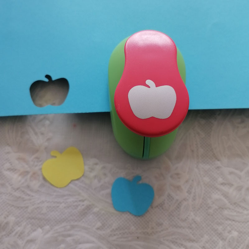 1 kom 1" 25 mm bušilica za rupe u obliku jabuke Rezač zanatskog papira Scrapbooking Stroj za rezanje EVA dizajna za školsku djecu Izrada čestitki