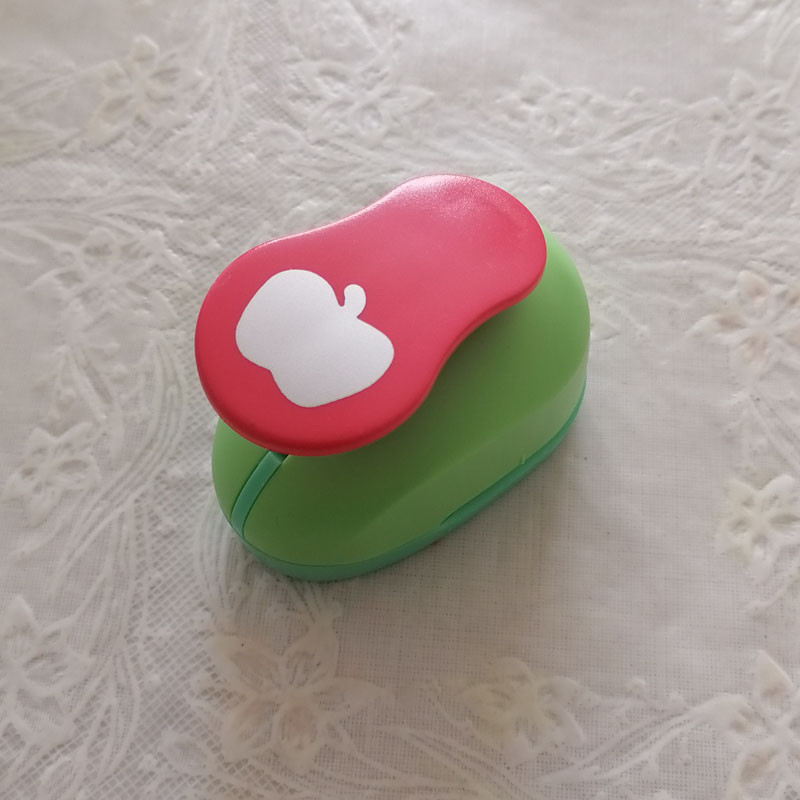 1 kom 1" 25 mm bušilica za rupe u obliku jabuke Rezač zanatskog papira Scrapbooking Stroj za rezanje EVA dizajna za školsku djecu Izrada čestitki