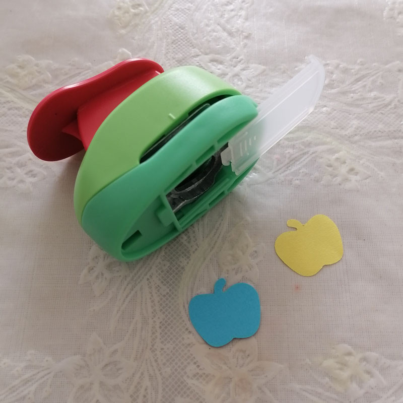 1 kom 1" 25 mm bušilica za rupe u obliku jabuke Rezač zanatskog papira Scrapbooking Stroj za rezanje EVA dizajna za školsku djecu Izrada čestitki