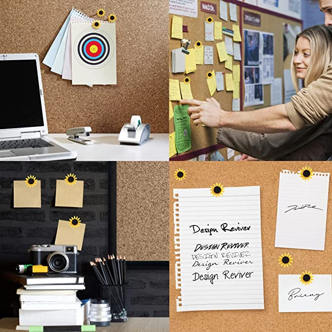 30 komada Suncokreti Push Pin Zidna Oglasna Ploča Čavli Ured Škola