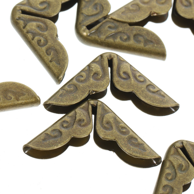 50vnt Metaliniai knygų kampai Knygų kampai Apsauginiai albumai Vintage kampų apsaugos