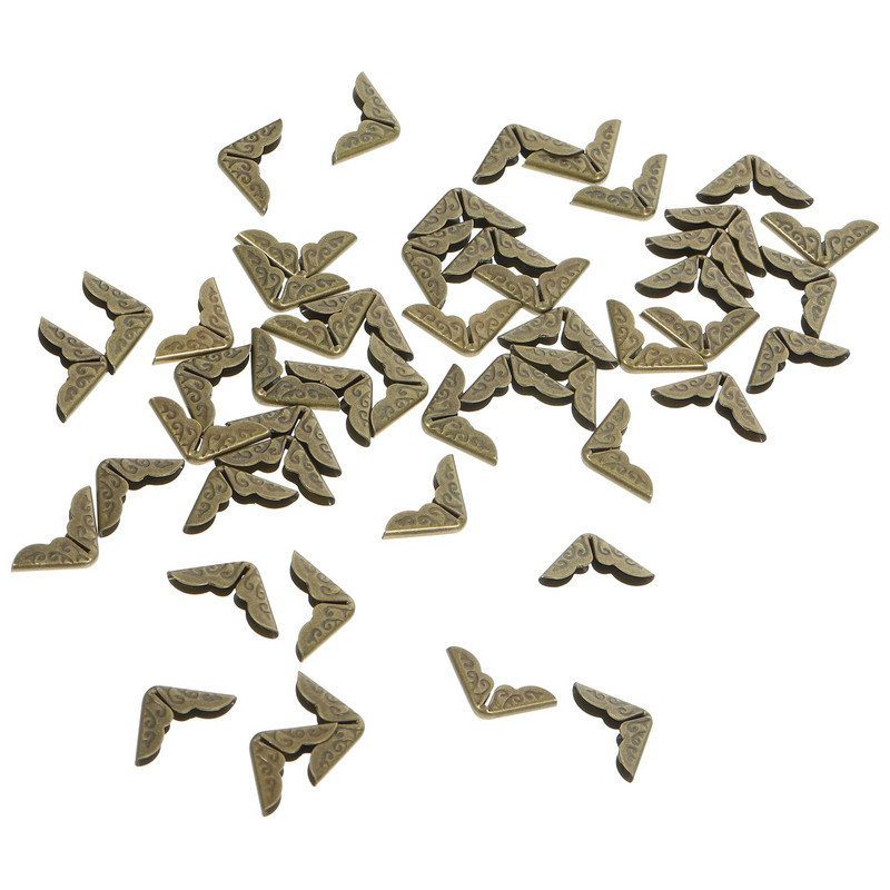 50vnt Metaliniai knygų kampai Knygų kampai Apsauginiai albumai Vintage kampų apsaugos