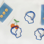 10PCS Cute Man Avatar Oznaka spajalica za papir Školski uredski materijal Metalni materijal Escolar Papelaria Poklon pribor