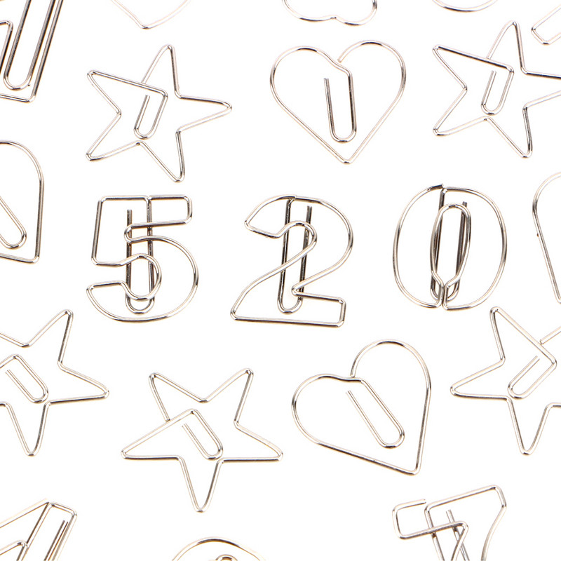 10 buc/pachet Agrafă de hârtie metalică în formă de animal cu goluri pentru note Semne de carte Decorare Papetarie Rechizite de birou