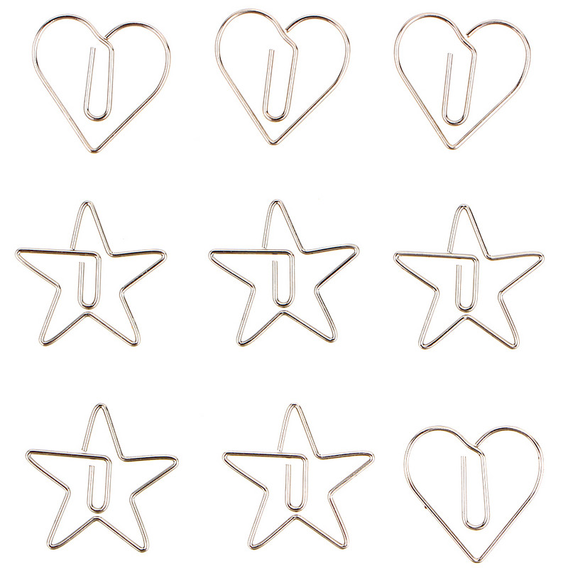 10 buc/pachet Agrafă de hârtie metalică în formă de animal cu goluri pentru note Semne de carte Decorare Papetarie Rechizite de birou