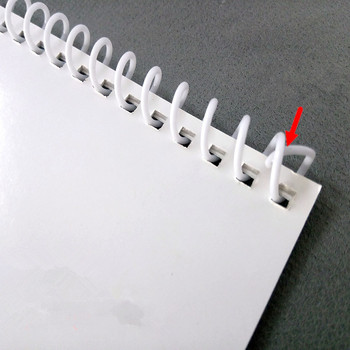 10 τμχ Α4 46 τρύπες πλαστικό σπιράλ πηνίο για δέσιμο σημειωματάριου με χαλαρά φύλλα 6mm 8mm συνδετικό συνδετικό πηνίο PP Δαχτυλίδι διάτρησης ελατηρίου Αναλώσιμα γραφείου