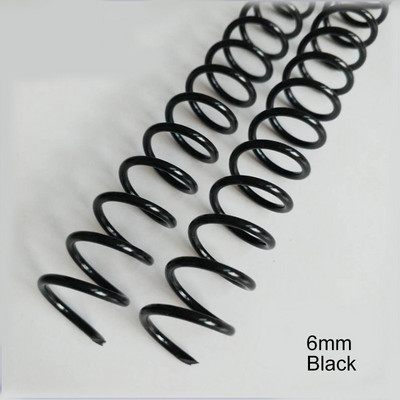 10 tk A4 46 auguga plastikust spiraalmähis lahtiste lehtedega sülearvuti köitmiseks 6 mm 8 mm sideklambriga mähis PP vedruga stantsimisrõngas kontoritarbed