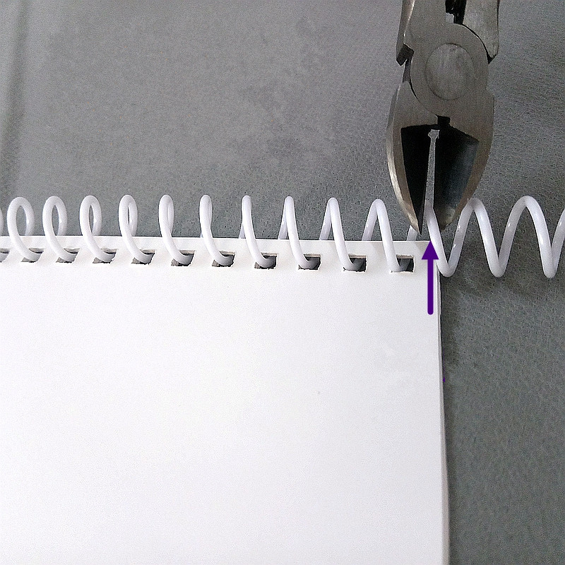 10 tk A4 46 auguga plastikust spiraalmähis lahtiste lehtedega sülearvuti köitmiseks 6 mm 8 mm sideklambriga mähis PP vedruga stantsimisrõngas kontoritarbed