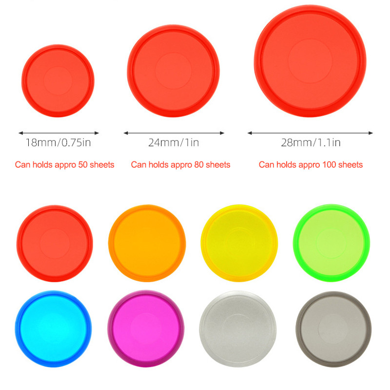 „Fromthenon“ spalvotas permatomas plastikinis lakštas į diską įrištas segtuvų žiedai „Scrapbooking Planner“ žiedinis segtuvas, skirtas grybų skylučių užrašų knygelėms