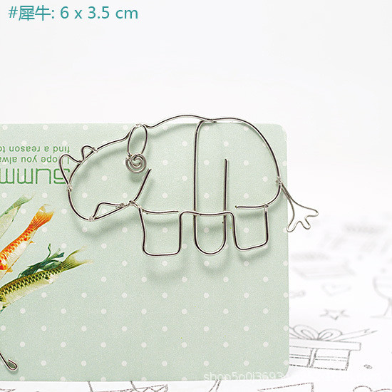 Specijaliziran za opskrbu visokokvalitetne kreativne osobnosti Spajalice za papir s afričkim životinjama Uredske spajalice za papir Spot Cijela