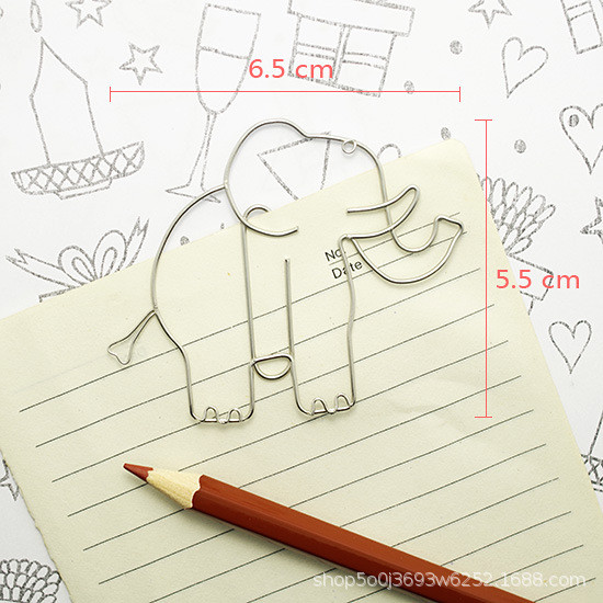 Specijaliziran za opskrbu visokokvalitetne kreativne osobnosti Spajalice za papir s afričkim životinjama Uredske spajalice za papir Spot Cijela