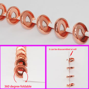 36 бр. 24 мм пръстени за подвързване за тетрадка Пластмасови пръстени с гъби Планер за подвързване Дискове за подвързване Дискове за тетрадка Подвързване Офис консумативи