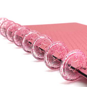 Leekpunktiga köitmiskettad 12 tk 27 mm sülearvuti seente auk nupp plastikust tarvikud Ketaslukk Raamatuköitmiskettad A5 köitematerjal