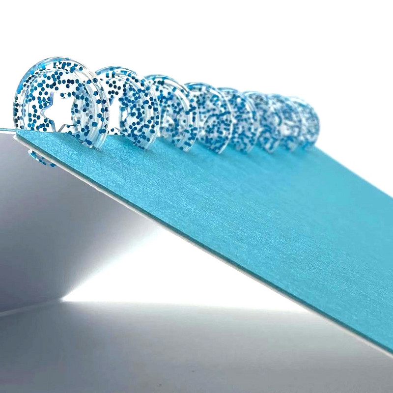 Leekpunktiga köitmiskettad 12 tk 27 mm sülearvuti seente auk nupp plastikust tarvikud Ketaslukk Raamatuköitmiskettad A5 köitematerjal