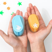 Dispozitiv de gofrare manuală de 2,3-2,5 cm, margine pătrată, margine rotundă, care economisește forța de muncă, perforatoare cu dantelă goală, instrument de perforare a hârtiei pentru tăiere în relief