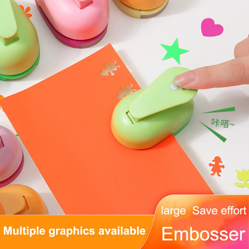 Dispozitiv de gofrare manuală de 2,3-2,5 cm, margine pătrată, margine rotundă, care economisește forța de muncă, perforatoare cu dantelă goală, instrument de perforare a hârtiei pentru tăiere în relief