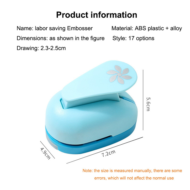 Dispozitiv de gofrare manuală de 2,3-2,5 cm, margine pătrată, margine rotundă, care economisește forța de muncă, perforatoare cu dantelă goală, instrument de perforare a hârtiei pentru tăiere în relief