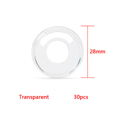 30 vnt Spalvotas permatomas rišamasis žiedas grybo skylutė laisvų lapelių sąsiuvinio segimo mygtukas Knygos kilpa segtuvas rišantis disko žiedo sagtis