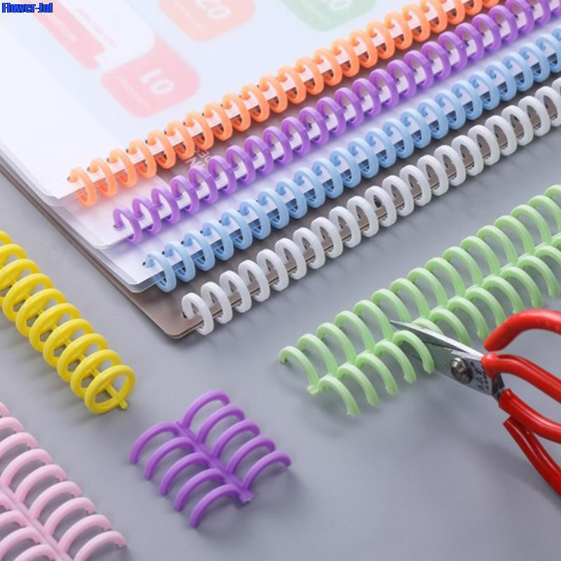 10 kom 30 rupa Krugovi prsten Papirnati papir za album spomenar Spiralna spirala za uvez A4 bilježnice kopče za uvez 3,7*28,7 CM