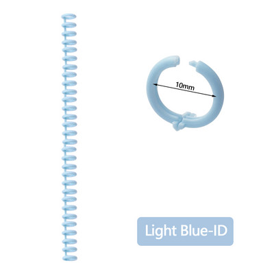 A4 A5 B5 Αποσπώμενη πόρπη Λωρίδα βιβλιοδεσίας 30 οπών Στρογγυλή τρύπα Δακτύλιος ανοίγματος και κλεισίματος 10 τμχ Πλαστικό συνδετικό DIY