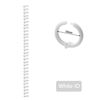 A4 A5 B5 Αποσπώμενη πόρπη Λωρίδα βιβλιοδεσίας 30 οπών Στρογγυλή τρύπα Δακτύλιος ανοίγματος και κλεισίματος 10 τμχ Πλαστικό συνδετικό DIY