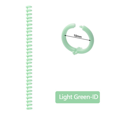 A4 A5 B5 Αποσπώμενη πόρπη Λωρίδα βιβλιοδεσίας 30 οπών Στρογγυλή τρύπα Δακτύλιος ανοίγματος και κλεισίματος 10 τμχ Πλαστικό συνδετικό DIY