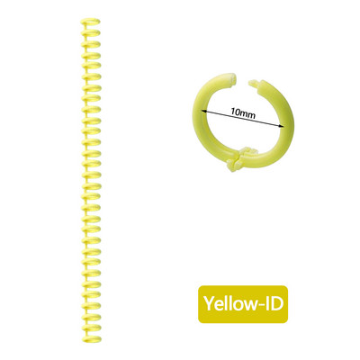 A4 A5 B5 Αποσπώμενη πόρπη Λωρίδα βιβλιοδεσίας 30 οπών Στρογγυλή τρύπα Δακτύλιος ανοίγματος και κλεισίματος 10 τμχ Πλαστικό συνδετικό DIY