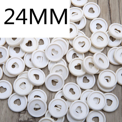 30 DB24MM műanyag gombalyuk Love laza levelű kötőgombos kötőgyűrű barkácsolással laza levelű könyvgyűrű kötőtányér gomb