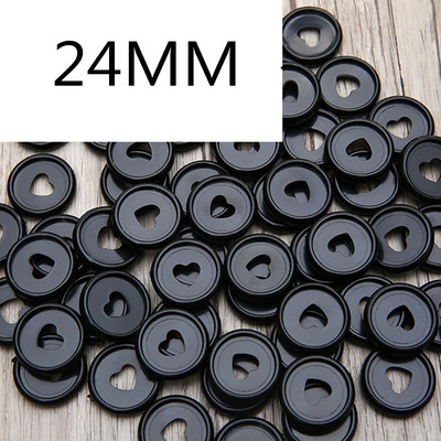 30 DB24MM műanyag gombalyuk Love laza levelű kötőgombos kötőgyűrű barkácsolással laza levelű könyvgyűrű kötőtányér gomb