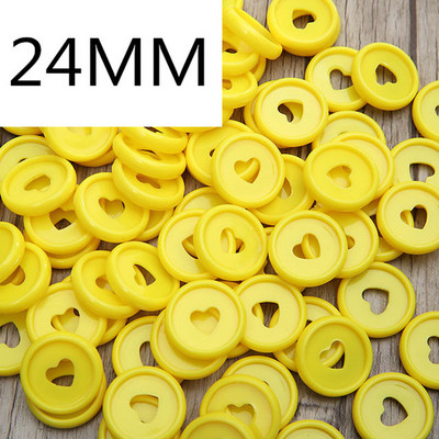 30 DB24MM műanyag gombalyuk Love laza levelű kötőgombos kötőgyűrű barkácsolással laza levelű könyvgyűrű kötőtányér gomb