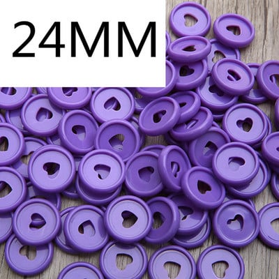 30 DB24MM műanyag gombalyuk Love laza levelű kötőgombos kötőgyűrű barkácsolással laza levelű könyvgyűrű kötőtányér gomb