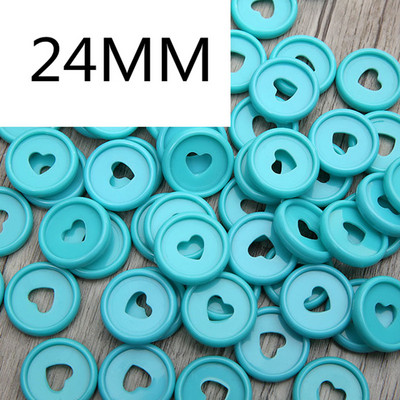 30 DB24MM műanyag gombalyuk Love laza levelű kötőgombos kötőgyűrű barkácsolással laza levelű könyvgyűrű kötőtányér gomb