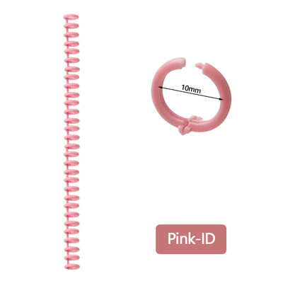 10 komada A4 A5 B5 Odvojiva kopča Traka za uvez na slobodnim listovima Zavojnica s okruglim rupama s 30 rupa Prsten za otvaranje i zatvaranje DIY plastični registrator