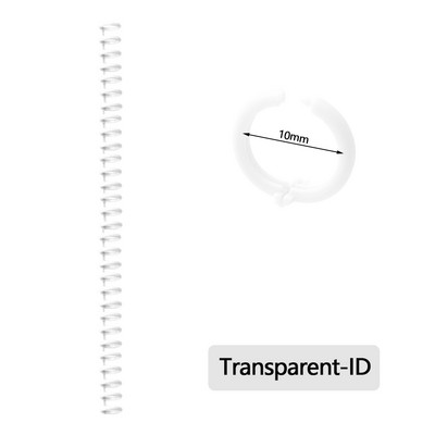 10 komada A4 A5 B5 Odvojiva kopča Traka za uvez na slobodnim listovima Zavojnica s okruglim rupama s 30 rupa Prsten za otvaranje i zatvaranje DIY plastični registrator