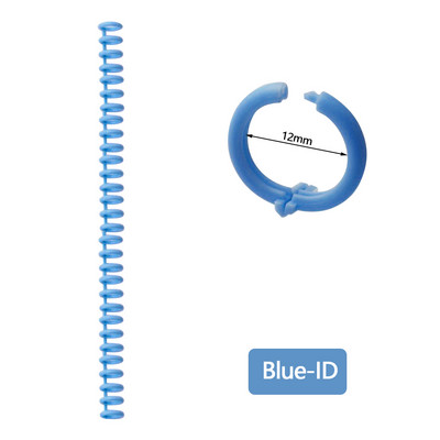 10 komada A4 A5 B5 Odvojiva kopča Traka za uvez na slobodnim listovima Zavojnica s okruglim rupama s 30 rupa Prsten za otvaranje i zatvaranje DIY plastični registrator