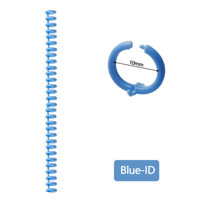 10 komada A4 A5 B5 Odvojiva kopča Traka za uvez na slobodnim listovima Zavojnica s okruglim rupama s 30 rupa Prsten za otvaranje i zatvaranje DIY plastični registrator
