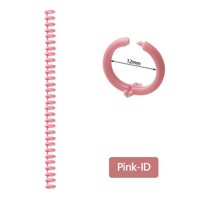10 komada A4 A5 B5 Odvojiva kopča Traka za uvez na slobodnim listovima Zavojnica s okruglim rupama s 30 rupa Prsten za otvaranje i zatvaranje DIY plastični registrator
