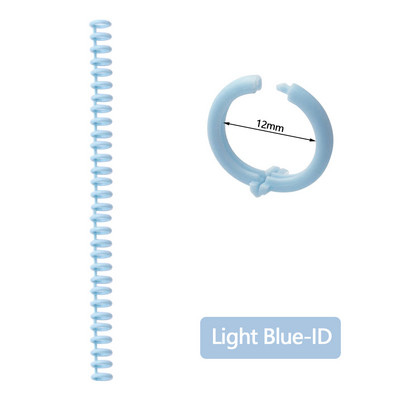 10 komada A4 A5 B5 Odvojiva kopča Traka za uvez na slobodnim listovima Zavojnica s okruglim rupama s 30 rupa Prsten za otvaranje i zatvaranje DIY plastični registrator