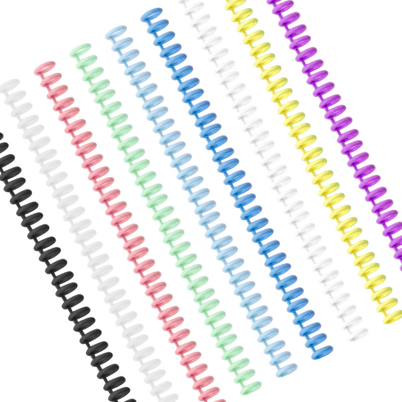 10 komada A4 A5 B5 Odvojiva kopča Traka za uvez na slobodnim listovima Zavojnica s okruglim rupama s 30 rupa Prsten za otvaranje i zatvaranje DIY plastični registrator