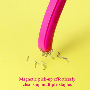 1 τεμ. φορητό μαγνητικό εργαλείο αφαίρεσης συρραπτικών Push Style Λιγότερη προσπάθεια αφαίρεσης συρραπτικών για σχολικά επιστολόχαρτα στο σπίτι γραφείου A6687