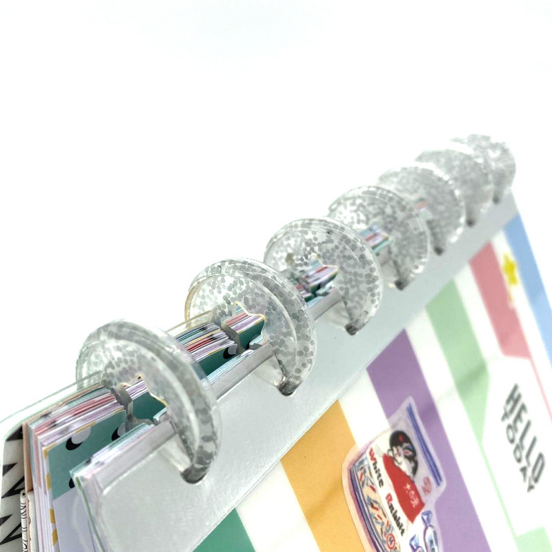 A5 Binder Plastični dodaci Kopča Plamište Diskovi za uvez 12 komada 27 mm Notebook Rupa u obliku gljive Gumb Uvez diska A4 Binder