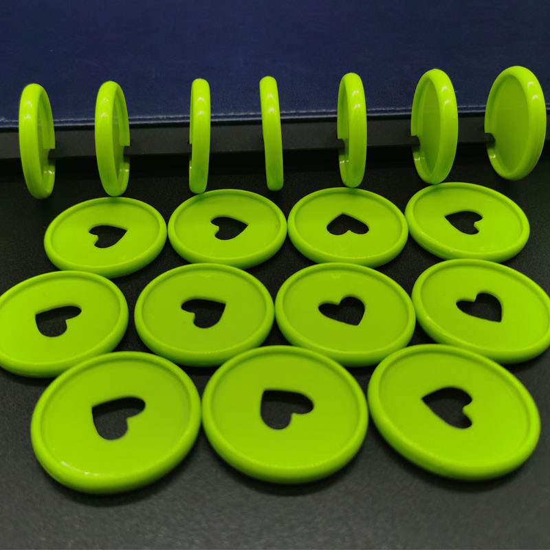 30 de bucăți Notebook cu frunze libere inel de legare din plastic 35 MM orificiu pentru ciuperci Notebook disc de legare inimă bricolaj materiale de legare pentru birou