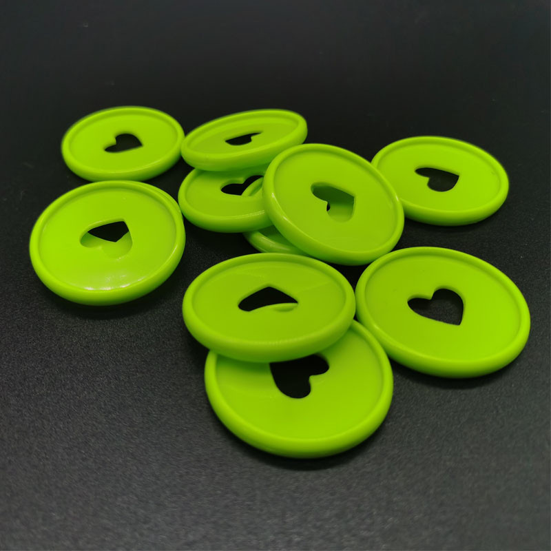 30 de bucăți Notebook cu frunze libere inel de legare din plastic 35 MM orificiu pentru ciuperci Notebook disc de legare inimă bricolaj materiale de legare pentru birou