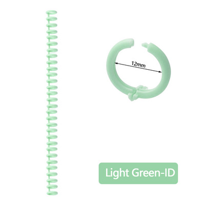 A4 A5 B5 10db Levehető csatos laza kötőszalag 30 lyukú kerek lyuk tekercs nyitó és záró gyűrű barkács műanyag kötőanyag