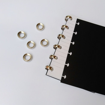 Μεταλλικό δαχτυλίδι 18mm Σχεδιασμός τρύπας με μανιτάρι Δακτύλιος βιβλιοδεσίας Κουμπί οπής πόρπης Δακτύλιος σημειωματάριο Πτυσσόμενος δίσκος Σχολικά προμήθειες για σημειωματάριο