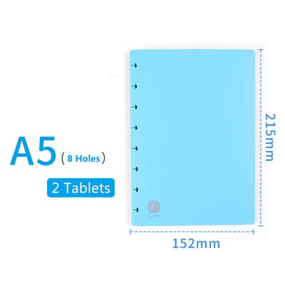 Rupa u obliku gljive, slobodni listovi, omot A5 planera za Discbound prijenosno računalo Diskovi u obliku gljive, prstenovi, uvez, vezivo, školjka, dodaci s T-rupom