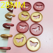 12PCS28MM πλαστικό δέσιμο δαχτυλίδι παγωμένο πεταλούδα δέσιμο με χαλαρά φύλλα πόρπη μανιτάρι τρύπα σημειωματάριο CD δέσιμο πόρπης