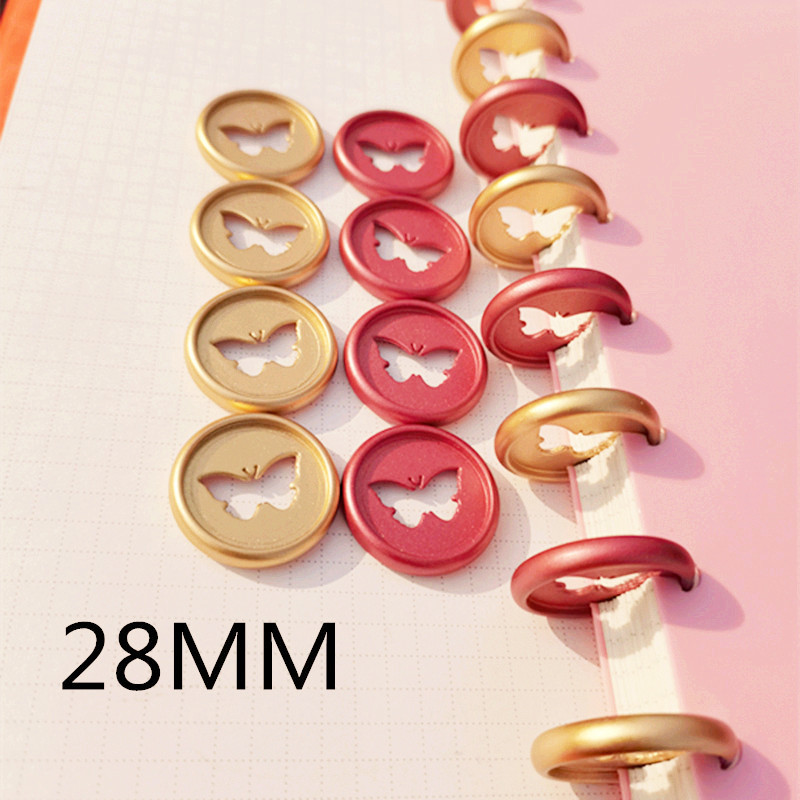 12PCS 28MM plastični prsten za uvez matirani leptir labavi listovi uvez kopča gljiva rupa prijenosno računalo CD kopča uvez